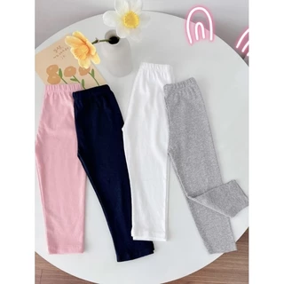 Quần dài legging bé gái 8-18kg chất thun cotton xuất dư