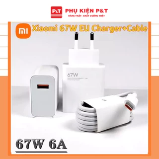 Bộ sạc nhanh Zin Xiaomi Chính Hãng 67w  chuẩn Mi Turbo Charge - 67W Max 2023 dùng cho mọi điện thoại xiaomi