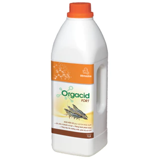 ORGACID TÔM (1L ) Acid hữu cơ giúp ruột tôm khỏe mạnh PHÒNG  PHÂN TRẮNG_Hàng Chính Hãng