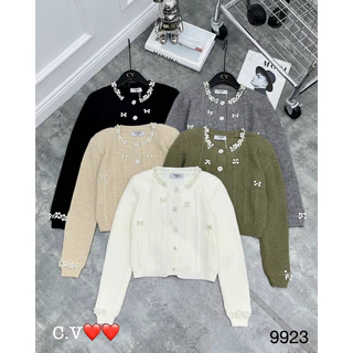 Áo cardigan dài tay đính ngọc QCL1