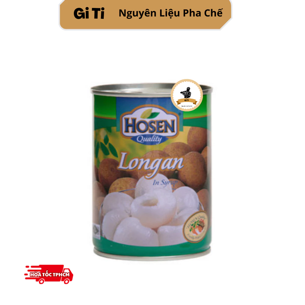 Nhãn Ngâm Hosen 565gr - HOSEN LONGAN IN SYRUP