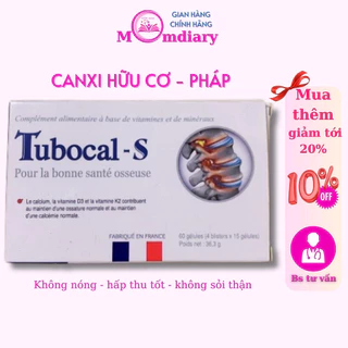 Canxi hữu cơ Tubocal-S - Phòng chống thiếu canxi cho bà bầu và bà mẹ cho con bú (Nhập khẩu Pháp) có vỉ lẻ