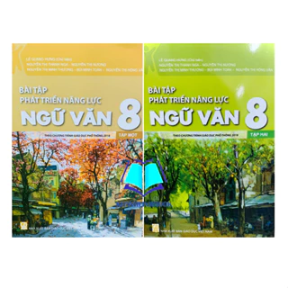 Sách - Combo bài tập phát triển năng lực ngữ văn 8 - tập 1 + 2 ( theo chương trình GDPT 2018 )