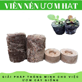 Combo 100 Viên Nén Ươm Hạt (Viên Nén Xơ Dừa Ươm Hạt) - Hỗ Trợ Hạt Giống Nãy Mầm Tỉ Lệ Cực Cao