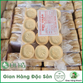 Bánh Đậu Xanh Tròn Đặc Sản Quảng Ngãi Bịch 24 Cái Bánh Đậu Xanh Nướng Giòn Thơm Ngon - Út Hà Đặc Sản