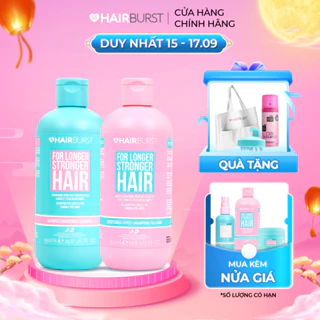 Set gội xả HAIRBURST kích thích tóc mọc dài hơn chắc khỏe hơn 350ml/chai