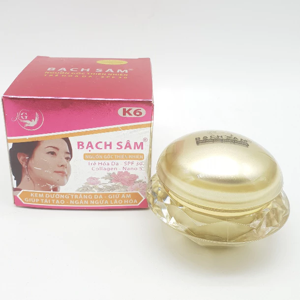 Kem dưỡng trắng da Bạch Sâm K6 giữ ẩm tái tạo chống lão hóa 25g