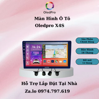 Màn hình Android cho ô tô OLEDPRO X4S tích hợp camera 360 9inh Ram4GB Rom 32GB Bảo Hành 18 Tháng