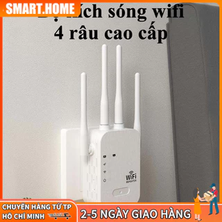 【HCM 24H】Bộ phát wifi 1200Mbps - Sóng cực mạnh, xuyên tường, xuyên tầng,Bộ kích sóng wifi 4 râu