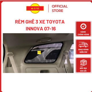 Rèm Che Nắng Ghế 3 Xe Toyota Innova 2007-2015 Loại 1 Mr.OTO. Bảo Hành 24 tháng. Cam Kết Chuẩn Khít Theo Xe