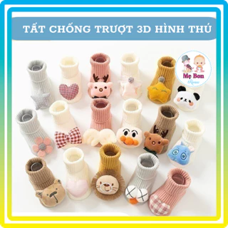 [SALE SỐC] Tất vớ chống trượt 3d hình thú cho bé