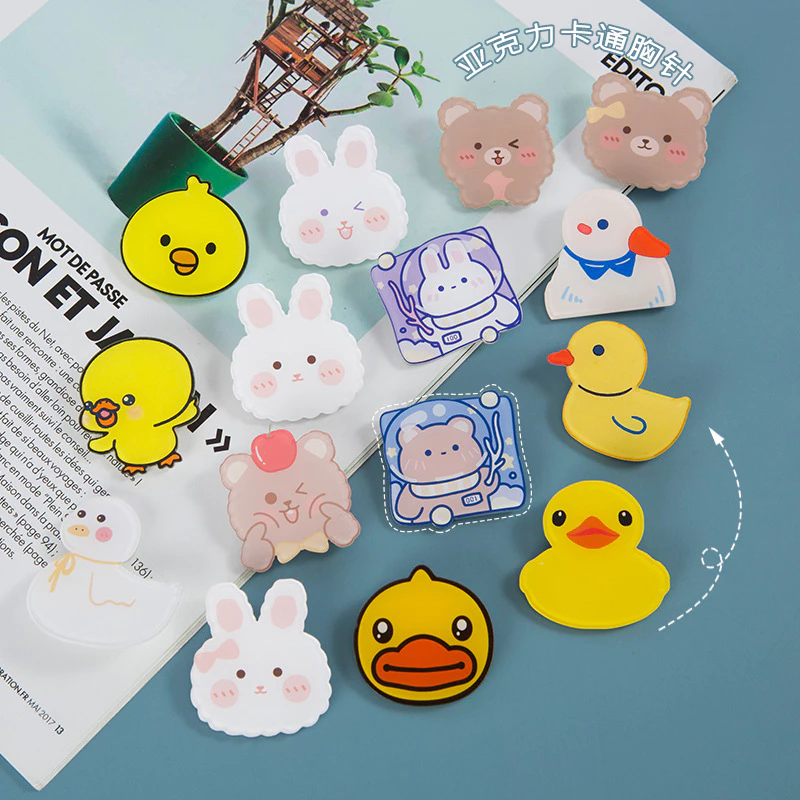 SET10 Ghim Cài Quần Áo, Ghim Cài Balo, Huy Hiệu Cài Balo Anime Cute, Ghim Pin Cài Cặp Nhân Vật