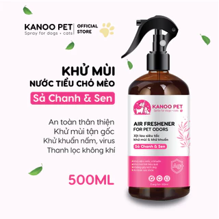 Xịt khử mùi nước tiểu, chậu cát chó mèo Sả Chanh & Sen, giúp khử tận gốc mùi hôi khai, hỗ trợ pet đi vệ sinh đúng chỗ
