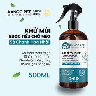 Xịt khử mùi nước tiểu, chậu cát chó mèo Sả Chanh Hoa Nhài, giúp khử tận gốc mùi hôi khai, hỗ trợ pet đi vệ sinh đúng chỗ