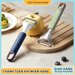 Dụng Cụ Nạo Vỏ Rau Củ Quả Cầm Tay Bằng Thép Không Rỉ Lưỡi Dao Sắc Bén Thiết Kế Thông Minh Chống Trượt An Toàn Sử Dụng