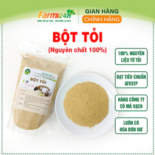 Bột tỏi nguyên chất 100% thiên nhiên, gia vị cho các món ăn thêm thơm ngon, dễ bảo quản, dễ sử dụng | Farm24h