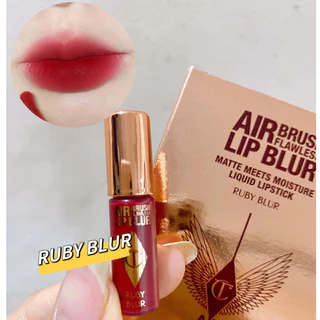 Son Kem Charlotte Tilbury Flawless Lip Blur - Ruby Blur/ No Shame Blur Mini 1ml