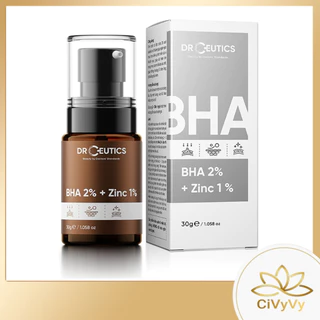 Serum DrCeutics BHA 2% + ZinC 1% Giảm Mụn Và Phục Hồi Da Sau Mụn