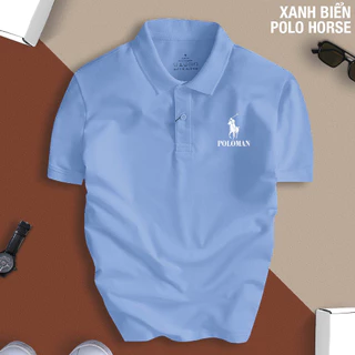 Áo Thun Polo Nam cổ bẻ POLO HORSE chất vải Cá Sấu CVC chuẩn form thanh lịch