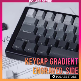 Keycap Gradient Engraved Side Cherry Profile PBT dyesub bàn phím cơ - Polabe Store