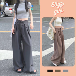 Quần ống rộng cạp cao Ellyz , quần ống rộng nữ ulzzang ly lệch cạp cao tôn dáng Quanongrong382_P13K12