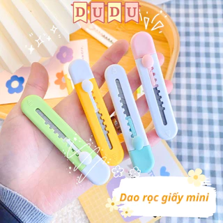 Dao Rọc Giấy Mini Hình Ngộ Nghĩnh, Dao Rọc Giấy Mini Gắn Charm Unboxing Cute