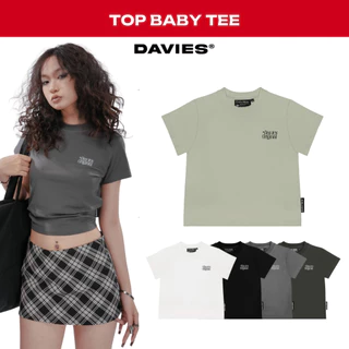 Áo baby tee basic nhiều màu nữ local brand DAVIES dễ phối thun cotton co giãn Celtic | D32-T1