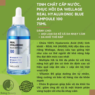 (Full box) Tinh Chất Wellage Real Hyaluronic Blue Ampoule 100 75ml