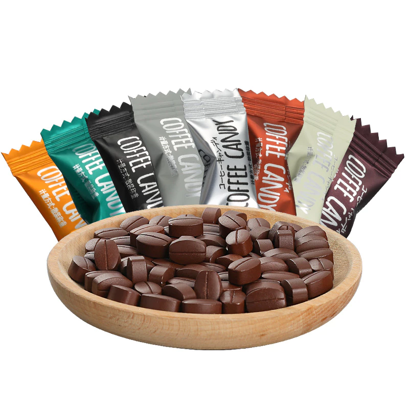 1kg Kẹo cà phê không đường mix vị  Coffee Candy Pamiriter - Kẹo ngậm C bạc hà vị hoa quả mix vị