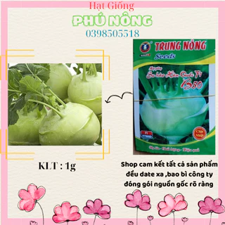 MUA 3 TẶNG 1 CÙNG LOẠI Hạt giống su hào xanh Trung Nông Gói 1g