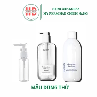 (#badskin) Mẫu dùng thử các loại Nước hoa hồng toner- Ampoule Badskin