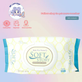 Khăn Giấy Ướt Cao Cấp Soft Story Baby Wet Tissue Hàn Quốc - 100 Tờ