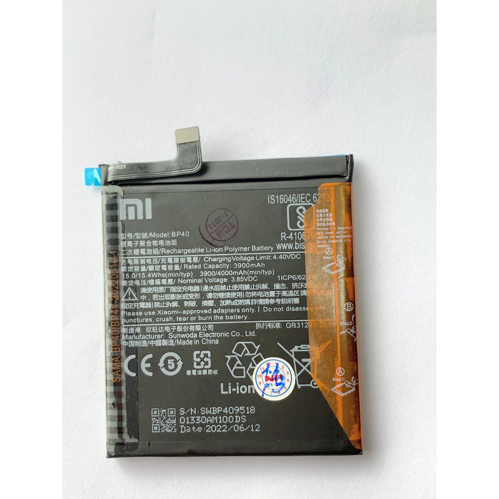 Pin Chính Hãng Xiaomi BP40 Dùng Cho Xiaomi Redmi K20 Pro / Mi 9T / Mi 9T Pro / Redmi K20, Dung Lượng 3900 mAh
