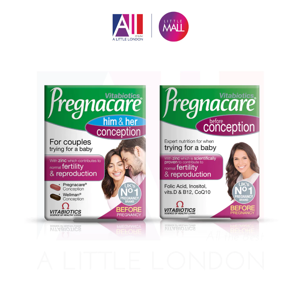 [TOP 1 SHOPEE] Bổ sung Vitamin trước khi mang thai Vitabiotics Pregnacare Conception (Bill Anh)