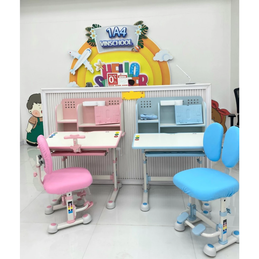 Bàn Học Thông Minh BG800 promax HS KIDS . Chống Gù ,Chống Cận. Nâng hạ bằng pitton ,có tay quay tiện lợi , dễ sử dụng..