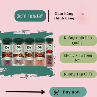 Hạt điều đỏ 50gr / Ớt bột xay 30gr / Ớt bột Hàn Quốc 45gr Natural DH Foods chế biến thực phẩm