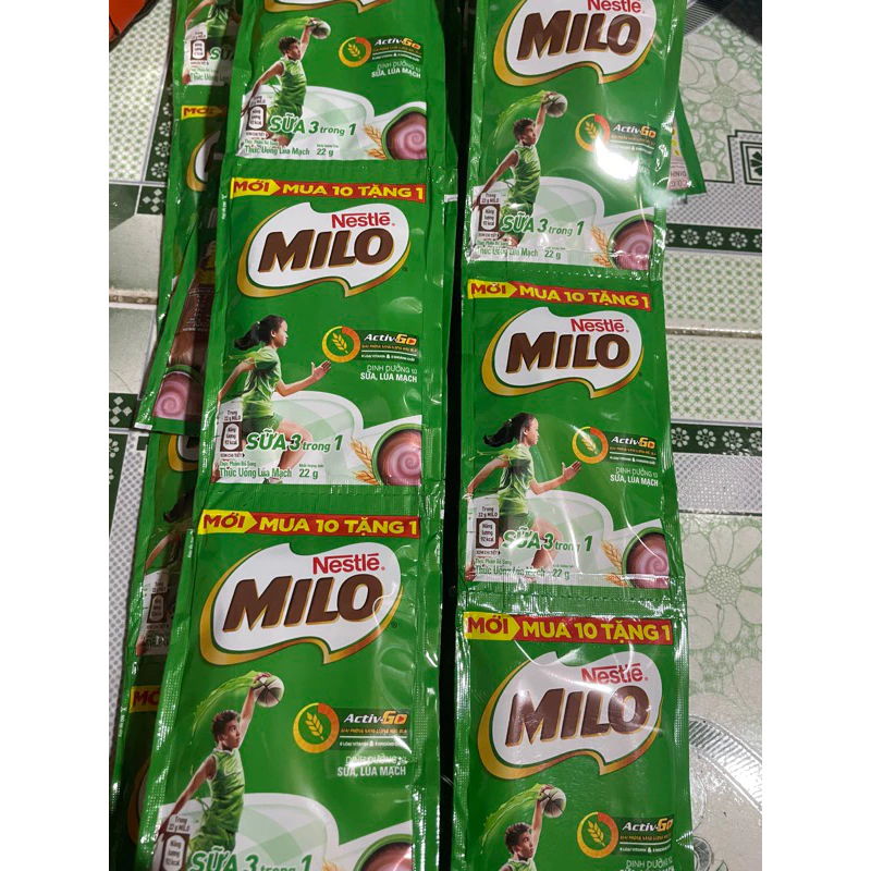 Dây Nestle milo 11 gói  22g.