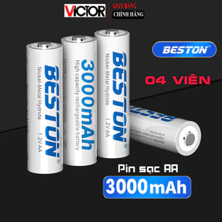 [04 viên] Pin sạc AA (pin tiểu sạc) Ni-Mh dung lượng 3000mAh - BESTON