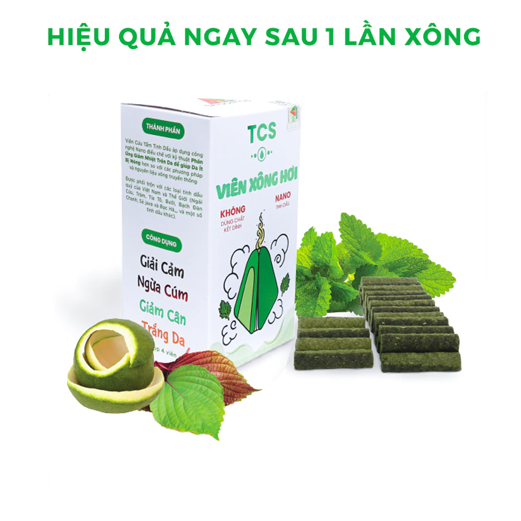 Hộp xông hơi Sài Gòn TCS - Từ thảo dược thiên nhiên giúp xông hơi, phòng ngừa cảm - Hiệu quả sau 1 lần xông