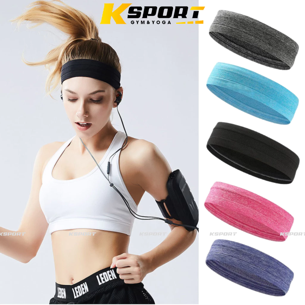 Băng đô, băng đô trán thể thao Yoga, aerobic, gym,chạy bộ... siêu co dãn.Headband