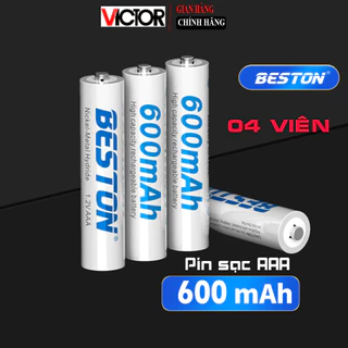 [04 viên] Pin sạc AAA (pin đũa sạc) Ni-Mh dung lượng 600mAh - BESTON