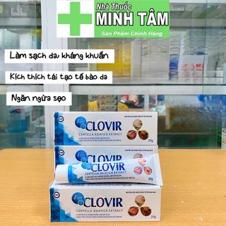 [Chính hãng] Gel Bôi Ngoài Da BẠC CLOVIR làm sạch da, kích thích tái tạo da mới, ngừa sẹo