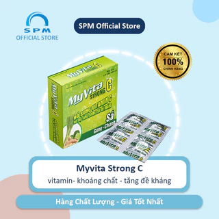 Viên sủi MyVita Strong C bổ sung vitamin và kẽm tăng sức đề kháng (20 viên) - SPM Official Store