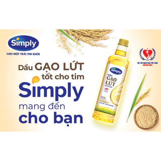 Dầu Simly gạo lứt 1l