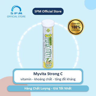 Viên sủi MyVita Strong C bổ sung vitamin và kẽm tăng sức đề kháng - SPM Official Store