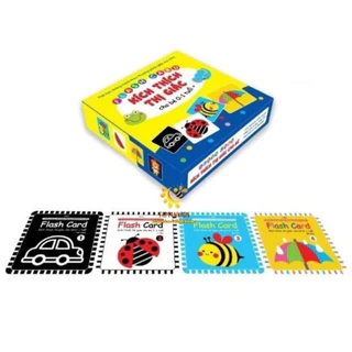 Bộ thẻ học flashcard kích thích thị giác cho bé 0 đến 1 tuổi + phát triển trí não cho trẻ sơ sinh ( 80 thẻ 2 mặt )