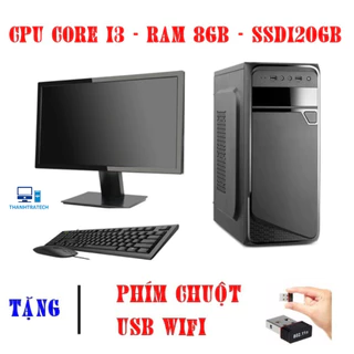 Bộ máy tính văn phòng i3-xxxx Ram 8GB | SSD 120GB | Màn hình 19 inch