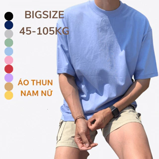 Áo thun nam nữ 40-105kg Sói Store thun TC co giãn, form rộng, 10 màu