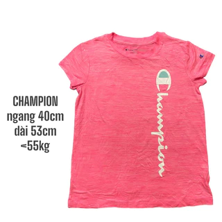 Áo Thun Mỹ Baby Tee Y2K Siêu Phẩm Chính Hãng CHAMPION Big Logo Size S Độ Mới Cao