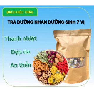 Trà Dưỡng Nhan 7 vị (Gồm: Cúc Hoa, Nụ Hồng, Kỷ Tử, Táo Lát, Cỏ Ngọt, Đông Trùng) 10gr